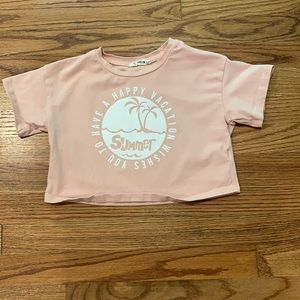 tween girl size 10 cropped tees